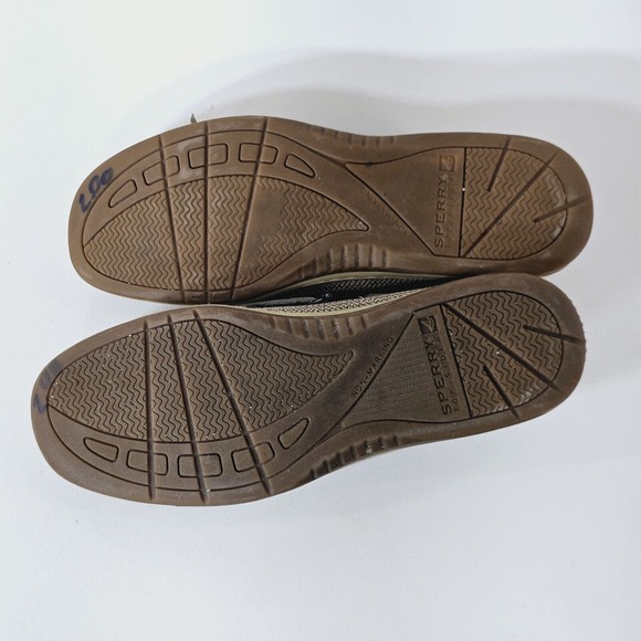 Sperry Top Sider Angelfish Boat Shoe Women's‎ 7.5 Metallic Pewter Leather Preppy - Picture 6 of 6